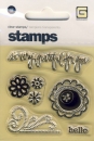 Basic Grey Clear Stamps - Hello